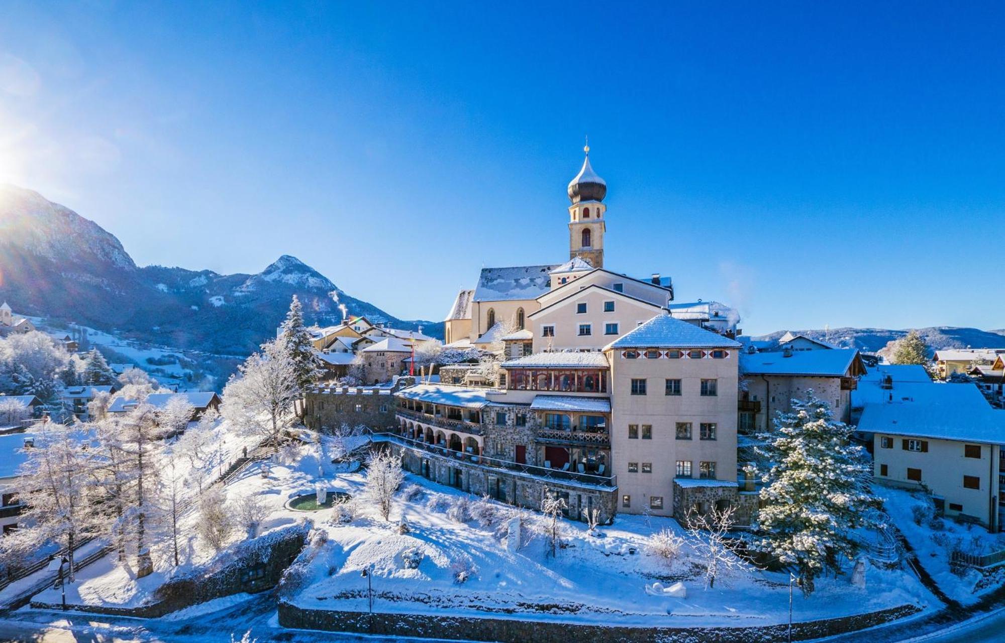 Romantik Hotel Turm Fie allo Sciliar Bagian luar foto